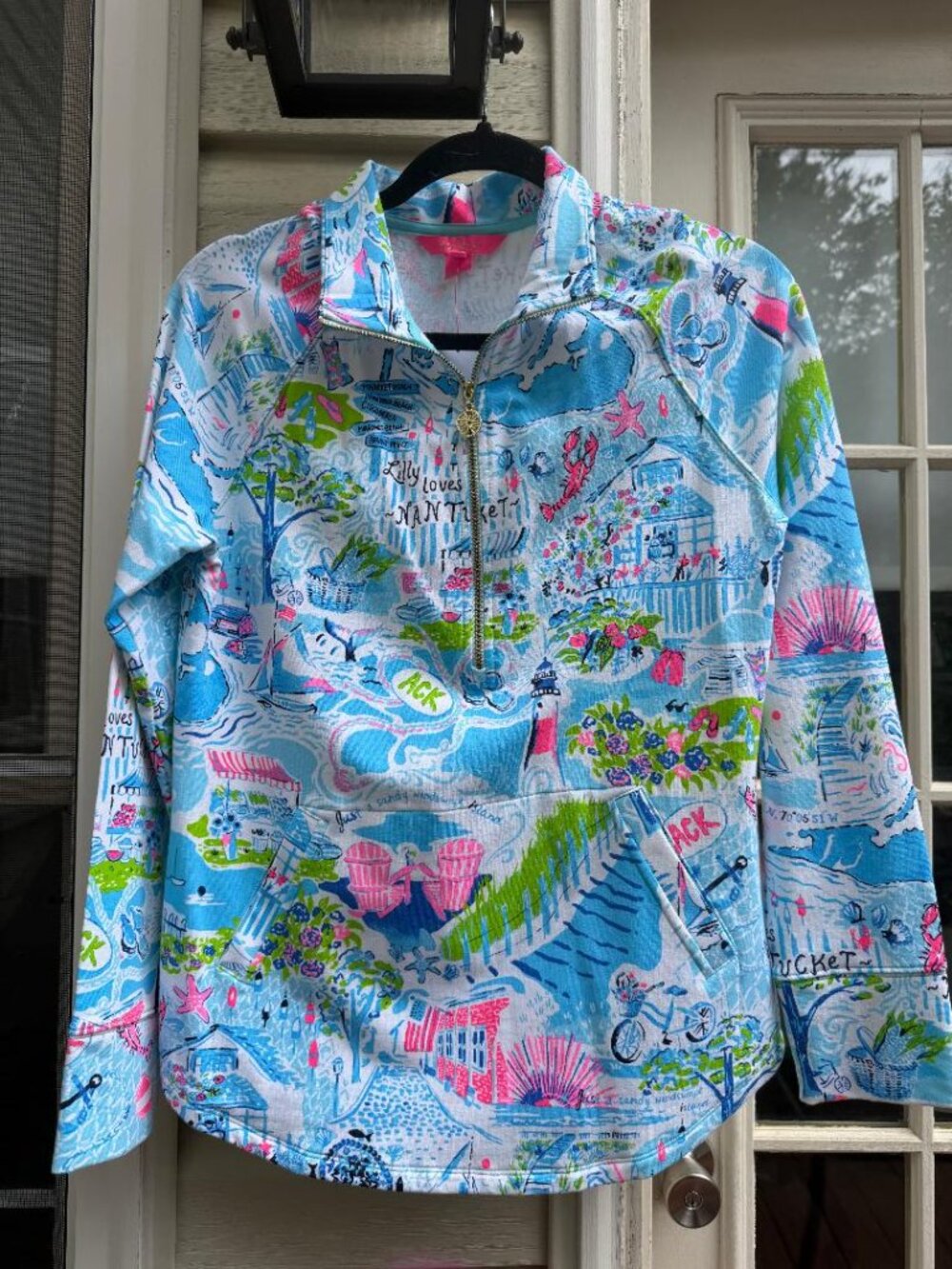 NWT Lilly Pulitzer UPF 50+ Skipper Popover Lilly Loves Nantucket Size S